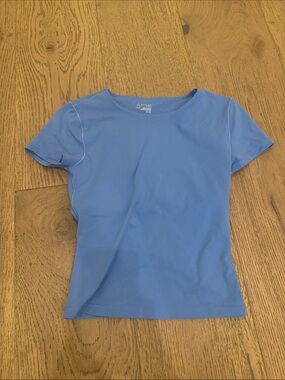 aerie women’s Short Sleeve Tee - Sky Blue